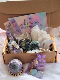 Crystal Mystery Box Healing Crystal Kit Crystal Surprise - Etsy Luxury Amethyst Crystals For Gift, What Crystals Can Go In The Bathroom, Luxury White Crystals For Gift, Luxury Vs Clarity Gemstones As Gift, Luxury Elegant Gemstones As Gift, Elegant Luxury Gemstones For Gift, Crystals Jewelry Box, Luxury Amethyst Crystal Gift, Affordable Gemstone Crystals For Gifts