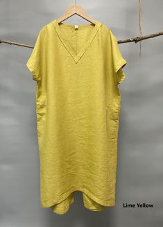 V-neck Linen Dress For The Beach, Spring Linen V-neck Kaftan, Linen V-neck Tunic For Summer, Casual Linen V-neck Kaftan, V-neck Ramie Linen Dress, Summer V-neck Shift Linen Dress, Summer Linen Shift Dress With V-neck, Casual V-neck Shift Linen Dress, Casual Linen V-neck Shift Dress