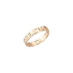 SPECS 14k roslow gold, nickel-free and hypoallergenic Kismet By Milka, Family Rings, Name Rings, White Ring, White Gold Rings, Yellow Gold Rings, Yellow Gold, White Gold, Gold