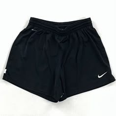 Nike Dri-Fit Mens Athletic Shorts Black Elastic Waist Lined Stretch Mid Rise M Measurements Waist: 24” stretch Rise: 9.5” Inseam: 4.5” Pant leg opening: 12” Weight: 4.5oz Brand: Nike Color: Black Size: M Style: Athletic Material: 100% Polyester Closure: Elastic Waist Inseam: 4.5 In Sold as pictured. Thanks for looking! Free Shipping and 60 Day free returns! This listing was easily created using the SellHound Posting App! Shorts For Sports, Cute Shorts For School, Nike Shorts Aesthetic, Black Shorts Aesthetic, Nike Clothes Women, Black Shorts Athletic, Shorts For School, Black Shorts Women, Nike Shorts Outfit