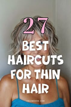 27 best haircuts for thin hair Short Hair Styles For Fine Hair Over 50, How To Style Fine Curly Hair, Medium Length Haircut Over 50, Best Haircut For Fine Hair, Short Haircuts For Fine Flat Hair, Hair For Round Face Shape, Short Layered Bob Haircuts, Styles For Women Over 50, Layered Haircuts For Medium Hair