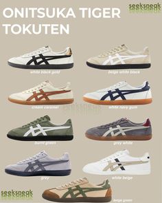 seeksneak | Can’t get enough of the Onitsuka Tiger Tokuten? Here are some colorways you can add to your rotation 🤍👟 Prices vary depending on colorway… | Instagram Clever Shoe Storage, Onitsuka Tiger Women Outfit, Shoe Storage Ideas For Small Spaces, Onitsuka Tiger Women, Photographie Indie, Tiger Shoes, Creative Shoes, Pretty Shoes Sneakers, Shoe Wishlist