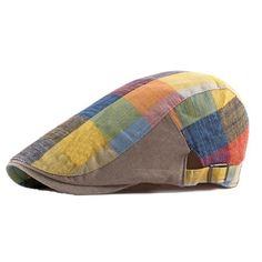 WITHMOONS Colorful Newsboy Flat Cap Cotton Check Plaid Cabbie Gatsby Golf Beret Hat (Redyellow) One size, Adjustable (55~60cm, 21.6~23.6inch) This newboys hats for men and women are made of cotton, and they are more breathable and comfortable / adjustable Unisex design makes the hats suitable for both men and women. You can wear the hat in many occasions ,and outdoor activities.Such as fishing,driving,hunting and golf. Do not wash, wipe with moist cloth Material: Cotton, Linen Size: L.  Color: R Plaid Golf Hat, Beret Men, Newsboy Cap Men, Flat Cap Men, Plaid Flats, Cabbie Hat, Ivy Cap, Flat Hats, Chapeau Cowboy