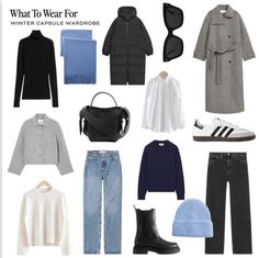 2 Week Capsule Wardrobe Travel Packing Winter, Travel Capsule Winter, Winter Capsule Wardrobe Travel, Winter Travel Wardrobe, London Winter Outfits, Nursing Outfit, What To Wear In Italy, Capsule Wardrobe Casual, Capsule Wardrobe Women