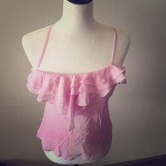 Soft Bubble Gum Pink Sheer. Never Worn ! Wonderful Under A Skirt Suit ! Bubble Gum Pink, A Skirt, Bubblegum Pink, Skirt Suit, Soul Food, Bubble Gum, Gum, Womens Tops, Crop Tops