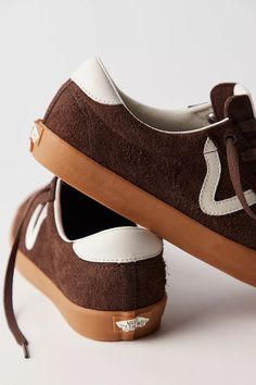 Vans Sport Low Suede Sneakers | Free People Womens Fall Shoes 2024, Fall Sneakers 2024, Brown Sneakers Outfit Women's, Chill Summer Fits, Business Casual Sneaker, Queer Business Casual, Brown Tennis Shoes, Low Rise Shoes, Trendy Vans