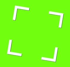 three white rectangles on a green background