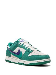 Find NIKE Dunk Low 85 Sneakers on Editorialist. dark green/cream white leather signature Swoosh logo detail round toe front lace-up fastening logo patch at the tongue branded insole rubber sole These styles are supplied by a premium sneaker marketplace. Stocking only the most sought-after footwear, they source and curate some of the most hard to find sneakers from around the world. Green Low-top Basketball Shoes With Gum Sole, Low-top Green Basketball Shoes With Gum Sole, Green Sneakers With Gum Sole For Streetwear, Green Gum Sole Sneakers For Streetwear, Green Low-top Sneakers For Streetwear, Nike Green Sneakers With Gum Sole, Nike Green High-top Sneakers With Branded Insole, Green High-top Skate Shoes With Gum Sole, Nike Green High-top Sneakers With Gum Sole