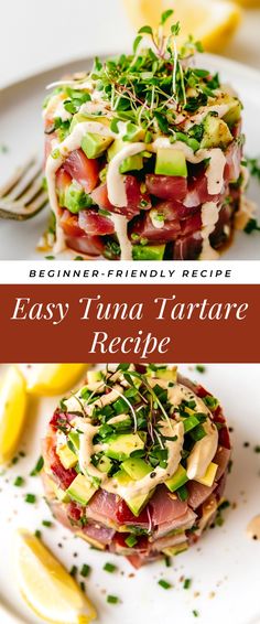 Image for Easy Tuna Tartare Recipe Tuna Tartare Recipe Easy, Tuna Starter Recipes, Tuna Stake Recipes, Tuna Tataki Recipe, Tuna Marinade Recipe, Tuna Belly Recipe, Tuna Recipes For Dinner, Bluefin Tuna Recipe, Fish Starters