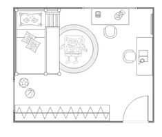 Kids Bedroom Layout Template | EdrawMax Free Editbale Printable 4 Bedroom Floor Plans, Floor Plans Open, Kids Bedroom Flooring, Bedroom Layout Design, Burgundy Eye Makeup, Women Bedroom Decor, Room Layout Planner, Wall Color Combination, Bedroom Decor Gray Walls