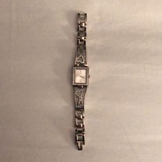 Guess Women's U85041l1 Lacey Heart Self-Adjustable Silver-Tone Bracelet Watch. Links Can Be Removed If Too Bug. Never Worn. Like New Condition. Watches For Women Aesthetic, Silver Watch Bracelet, Silver Vintage Watch, Silver Watch Aesthetic, Wrench Bracelet, Vintage Silver Watch, 2000s Jewelry, Guess Women Watches, Silver Bracelet Watch