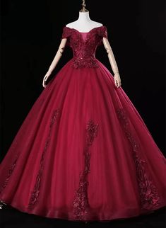 Product Style: #Q7UY Material: Tulle Color: Wine Red Built in Bra: Yes Hemline: Floor Length Back Detail: Lace-up Delivery times: Processing time:    2-3 weeks Shipping time:      3-5 working days Rush order service is available, if you need rush order, please visit: Rush Order ，rush order fee is $20. Custom Size: For custom size, please give us the correct measurements in the order notes when you check out, and please have a look our measuring guide at first. There is no extra payment for custo Wine Red Ball Gown, Red Sweet 16 Dresses, Red Sweet 16, Burgundy Ball Gown, Wedding Cardigan, Red Ball Gown, Extreme Beauty, Sweet 16 Dress, Long Party Dress