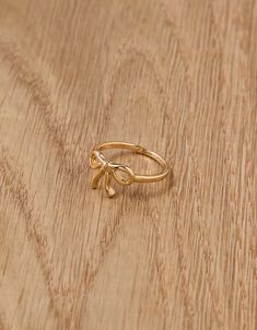 AEO Bow Ring Cutr Rings, Cute Little Ring, Aesthrtix Rings, Esthetic Ring, Cute Cheap Jewelry, Cute Gold Rings Simple, Cute Rings For Teens, Cute Gold Rings, Bracelet Ideas Gold