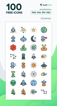 the sticker sheet is filled with different icons