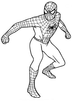 the amazing spiderman coloring pages for kids to print out and color with his hands