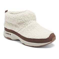 Slip into cozy with these Easy Spirit Trippin women's slipper boots.Click this FOOTWEAR GUIDE to find the perfect fit and more! Slip into cozy with these Easy Spirit Trippin women's slipper boots. Click this FOOTWEAR GUIDE to find the perfect fit and more! SHOE FEATURES Can be worn for indoor and outdoor use Pull-on for easy on and offSHOE CONSTRUCTION Faux fur, faux shearling, faux suede, microfiber upper Fabric, faux fur lining EVA midsole EVA, rubber outsoleSHOE DETAILS Round toe Pull-on EVA Easy Spirit Shoes, Easy Spirit, Slip On Boots, Light Weight Shoes, Comfortable Boots, Snow Boots Women, Winter Boots Women, Womens Ankle Boots, Slipper Boots