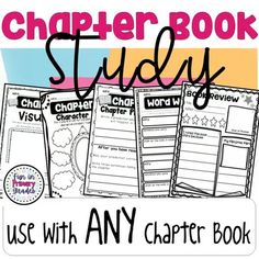 a graphic book with text that reads,'use with any charter book '