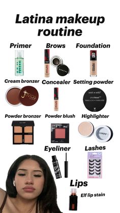 Elf Lip Stain, My Athstetic, Cara Makeup, Makeup Routine Guide, Latina Makeup Looks, Make Up Tut, Latina Baddie, Makeup Routines