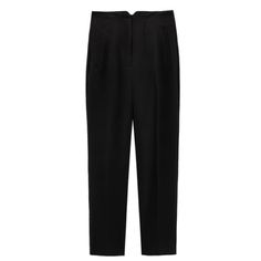 Zara High-Waisted Pants Beautiful Chic Tailored Bottoms With Pockets, Chic High Waist Bottoms With Belt Loops, Chic High-waisted Bottoms With Belt Loops, Chic Ankle-length Formal Bottoms, Zara High Waist Bottoms With Belt Loops, Zara Ankle-length Bottoms With Welt Pockets, Zara Ankle-length Pants With Welt Pockets, Zara Ankle-length Pants With Belt Loops, Chic High-waisted Pants With Belt Loops