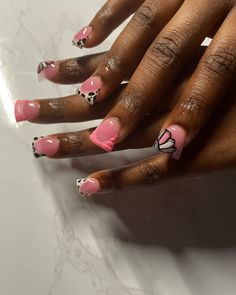 Duck Shaped Nails, Duck Tips, Short Duck Nails, Duck Nail, Bio Nails, Nail Inspo Ideas, Girly Tingz, Set Nails, Gold Nail Designs