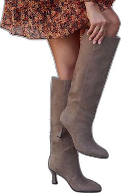 Heeled Knee High Boots, Fall Outfit, High Boots, Knee High Boots, Sleek Design, Knee High, Fall Outfits, Faux Leather, Sleek