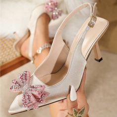 Super Cute And Stylish Ships In 5-10 Business Days Tags: #Shoes #Heels #Party #Newyears #Holiday #Sandals #Gold #Beautiful #Glitter Spring Party Heels With Pink Bow, Pink Bow Heels For Spring Party, Pink Wedding Shoes For Evening In Spring, Pink Wedding Shoes For Spring Evening, Elegant Pink Heels For Party Season, Pink Embellished Evening Wedding Shoes, Evening Wedding Shoes Pink Embellished, Pink Embellished Wedding Shoes For Evening, Embellished Pink Wedding Shoes For Evening