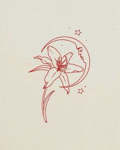 Red Fine Line Tattoo, Fine Line Flower Tattoo, Line Flower Tattoo, Earthy Tattoos, Small Pretty Tattoos, Petite Tattoos, Fine Line Tattoo, Line Flower, Line Tattoo