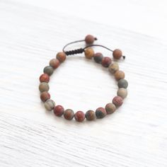 Wrist Malas Matte Riverstone Wrist Mala Wrist Mala, Adjustable Knot, Double Wrap Bracelet, 108 Mala Beads, 108 Bead, Mala Bracelet, Mala Beads, Matching Bracelets, Natural Style