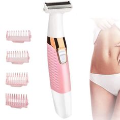 Description:5 in 1 hair removal set, this rechargeable electric hair removal set with 5 detachable attachments can remove face, arms, legs, bikini line,USB rechargeable design: You can charge at any time because the built-in rechargeable battery has a compact design, which is very easy andNoise reduction design, no noise, low allergenic material design, rounded steel teeth guide hair, more peace of mind when using.Specifications:Product material: aluminum alloy ABS stainless steel bladeRated vol