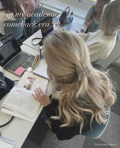 #coquetteacademia #school #aesthetic Aesthetic Taurus, Academic Comeback, Hair Styles For Long Hair, Book Content, Styles For Long Hair, Study Techniques, Right Mindset, Hair 2024