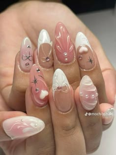 Chinese Nails Designs, Chinese Nails, How To Have Style, Korean Nail Art, Korean Nails, Nail Art Inspo, Pretty Gel Nails, Really Cute Nails