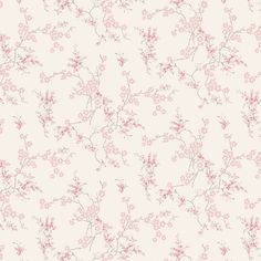 a pink flowered wallpaper with white background