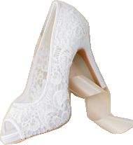 Formal Lace Open Toe Heels, Formal Lace Open Toe Wedding Shoes, Elegant Lace Open Toe Wedding Shoes, Wedding Shoes With 4-inch Open Heel, Elegant Closed Toe Wedding Shoes For Bridal Shower, Formal Lace Bridal Accessories, High Heel Wedding Shoes For Ceremony, Wedding Court Shoes With 4-inch Heel And Round Toe, Lace Almond Toe Wedding Shoes