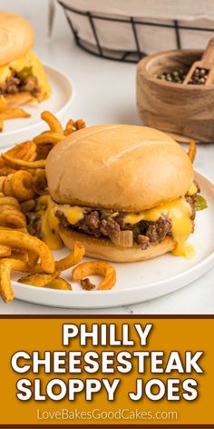 Philly Cheesesteak Sloppy Joes Philly Cheesesteak Sloppy Joe, Philly Cheesesteak Fries, Cheesesteak Fries, Pot Roast Stew, Steak And Baked Potato, Cheesesteak Sloppy Joes, Philly Cheesesteak Sloppy Joes