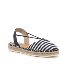 Kelly & Katie-Catalina Espadrille Slip-On Add casual beach-inspired vibes to your look with the Catalina slip-ons from Kelly & Katie. Featuring a trendy espadrille platform, a breezy open silhouette, and elastic straps for a secure fit. Chic Flat Espadrilles For Beach, Trendy Espadrilles For Summer Beach Outings, Summer Espadrilles For Beach Season, Summer Style Espadrilles For Beach Season, Summer Beach Season Espadrilles For Outings, Summer Beach Season Espadrilles, Blue Comfortable Espadrilles For Summer, Beach Season Espadrilles, Casual Blue Espadrilles For Summer