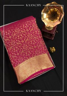 Are you ready to experience the epitome of elegance and beauty? Feast your eyes on our stunning Mysore silk saree in a gorgeous shade of pink, adorned with intricate floral work that will leave you breathless. The full brocade design adds an extra touch of luxury to this already exquisite piece. The luxurious texture and stunning craftsmanship of this saree are guaranteed to leave you mesmerized. Don't miss out on the opportunity to elevate your wardrobe with this beauty. Treat yourself to the finest quality and indulge in pure opulence. Order now and experience the ultimate sophistication! An unstitched blouse fabric is included. SILK MARK CERTIFIED Please note that as a handmade item, there may be slight variations in weaving, which are typical of the artisanal process and not considered Formal Katan Silk Pre-draped Saree, Gold Art Silk Pre-draped Saree For Formal Occasions, Formal Gold Art Silk Pre-draped Saree, Formal Gold Pre-draped Saree In Art Silk, Formal Gold Pre-draped Art Silk Saree, Formal Banarasi Silk Pre-draped Saree With Zari Work, Formal Art Silk Saree With Dupatta, Formal Tissue Silk Saree With Pallu Detail, Formal Art Silk Pre-draped Saree With Zari Weaving