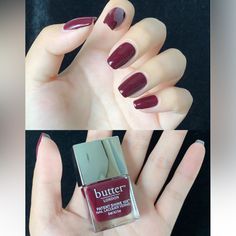 Brand New Butter London Nail Polish Set Of 4. Four Colors For Different Occasions, Red, Purple Pink, Dusty Green, And Blue. Best For All! Butter London Nail Polish, London Makeup, London Nails, London Red, Pink Dusty, English Lavender, Shine Nails, Dusty Green, Nail Polish Set