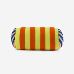 Plush bolster pillow with dimensional stripes and contrast colorblock ends. Mix and match with contrasting patterns or layer with a coordinating pillow and throw for a high-impact look. Pillow insert included. Hidden zip. Details Body: 100% Acrylic Insert: 100% PolyesterMachine gentle wash cold, dry flat12" L x 6" diaHidden zip Striped Pillow, Bolster Pillow, Kids Bedrooms, Dog Sweaters, Pillows And Throws, Stripe Pillow, Body Pillow, Textured Knit, Textile Fabrics