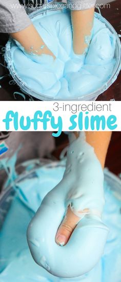 the process for making slime is to make it look like they are floating in water