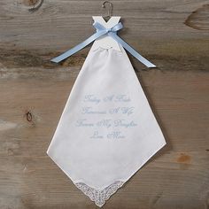 Personalized Bridal Dress Wedding Handkerchief Wedding Concept Ideas, Wedding Dress Repurpose, Personalized Handkerchief, Cute Wedding Dresses, Personalized Handkerchief Wedding, Handkerchief Wedding, Personalized Handkerchiefs, Something Blue Wedding, Wedding Handkerchief