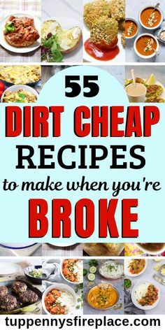 the top five dirty cheap recipes to make when you're broke