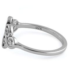 Top of ring height: 8.9mm

Band width: 1.5mm

Shank width: 1.7mm



Metal: 925 sterling silver

Plating: rhodium plated

Finish: high polish Classic Silver Sterling Heart Ring, Elegant Silver Initial Ring With Open Band, Elegant Silver Initial Ring In Sterling Silver, Elegant Sterling Silver Initial Ring In Silver, Elegant Silver Hallmarked Initial Ring, Elegant Hallmarked Silver Initial Ring, Elegant Adjustable Silver Initial Ring, Silver Midi Promise Rings, Classic Silver Heart Ring With Polished Finish