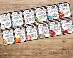 printable christmas gift tags for teachers and students to use on their classroom desks