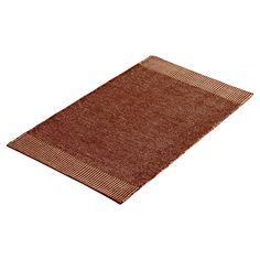 a brown area rug on a white background