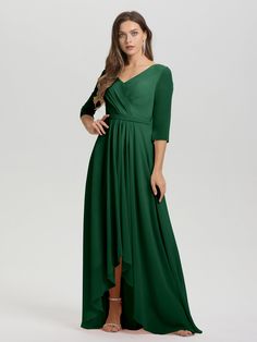 Dark_Green Bridesmaid Dress Green, Dark Green Bridesmaid, Dark Green Bridesmaid Dress, Green Bridesmaid Dress, Green Bridesmaid, Chiffon Bridesmaid Dress, Chiffon Bridesmaid, Ruffle Sleeves, Sophisticated Look