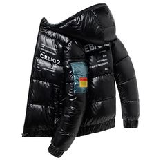 Product Description * Item: Mens Winter Jacket Thicken Windproof Hood Coat Waterproof Bright Leather Parkas * Condition: 100% Brand New * Color:black  * Size:Asian m-3XL * Package:1pc Coats (without any accessories ）    Please note: 1.Please allow a little error due to manual measurement. 2.The color maybe a little difference because of the light,screen reflection etc. 3.If you are not sure what size to choose, you can tell us your height and weight, we will recommend the right size for you. Shi Men Winter Jacket, Waterproof Clothing, Shiny Jacket, Warm Winter Jackets, Mens Jackets Casual, Streetwear Styles, Waterproof Coat, Jacket Parka, Down Parka