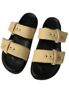 LBSFY - Women's Shoes Slippers Outdoor 2024 Summer New Belt Buckle Thick Sole Anti Slip Beach Shoes Sandals Central African, Shoes Slippers, Brown Sandals, Beach Shoes, Belt Buckle, Belt Buckles, Women's Shoes, Shoes Sandals, Slippers