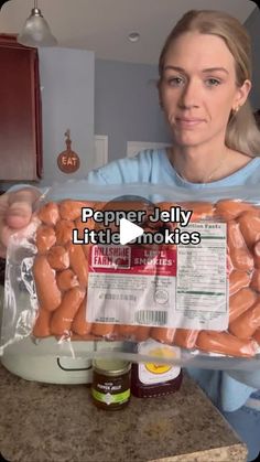 Andrea on Instagram: "✨Pepper Jelly Little Smokies✨  In a crockpot add: 28 ounce bag little Smokies  1 cup BBQ sauce  1 10-13 ounce jar pepper jelly Mix  Cook on high 2-3 hours or low 5 hours   Enjoy!!" Pepper Jelly Lil Smokies, Pepper Jelly Little Smokies, Little Smokies Appetizers, Sausage Bites, Lil Smokies, Little Smokies, Dips And Snacks, Appetizer Meatballs, Pepper Jelly