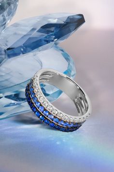 Blueberry Layer Cake, Levian Jewelry, Blue World, Grey Metal, Gold Sign, Le Vian, Gem Jewelry, Silver Chrome, Feeling Blue