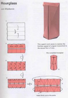 the instructions for how to make an origami box